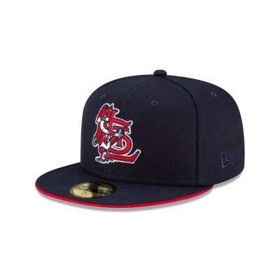 Red St. Louis Cardinals Hat - New Era MLB Double Logo 59FIFTY Fitted Caps USA5638910